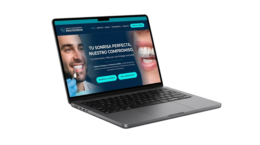 Sitio web Clínicas Dentales y Centros Odontológicos en MacBook Pro